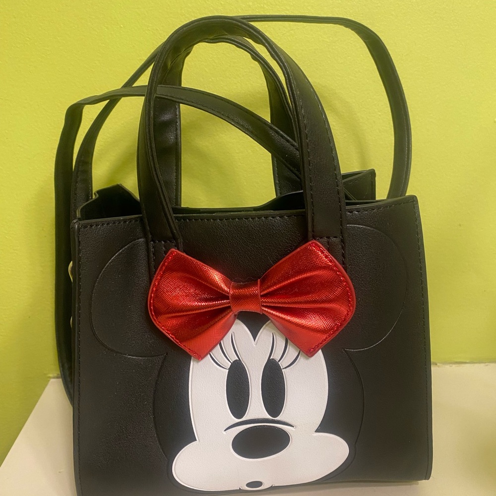 Disney Black Mini Bag with Red Bow
